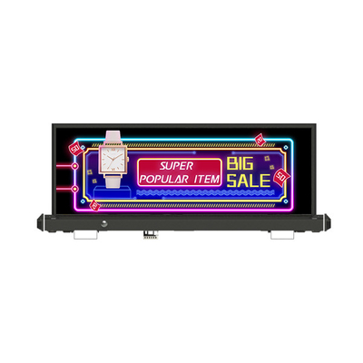 Outdoor LED Advertising Display P2.5 Taxi Roof LED Display Weatherproof
